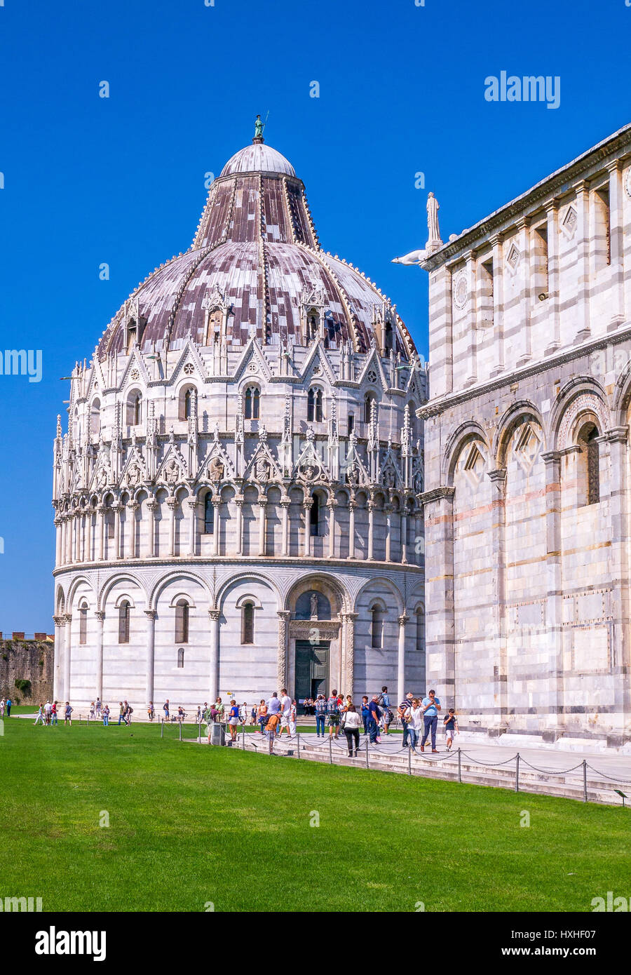 Baptisterium des Heiligen Johannes - Piazza del Duomo, Pisa, Italien Stockfoto