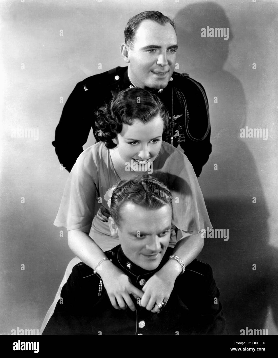 PAT O'BRIEN, MARGARET LINDSAY, James Cagney, TEUFEL HUNDE DER LUFT, 1935 Stockfoto