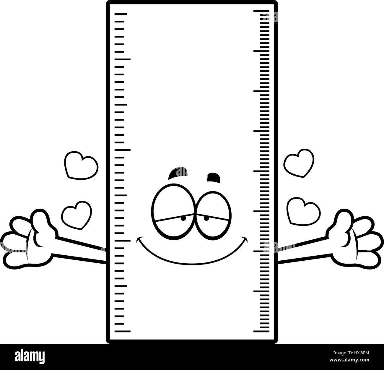 Eine Karikatur Illustration eines Herrschers bereit, eine Umarmung zu geben. Stock Vektor