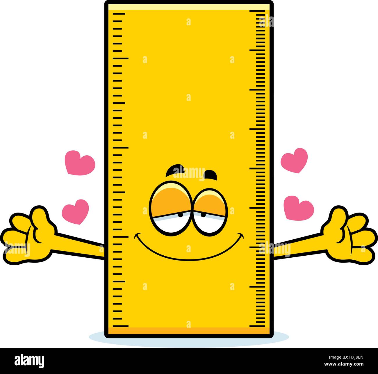 Eine Karikatur Illustration eines Herrschers bereit, eine Umarmung zu geben. Stock Vektor