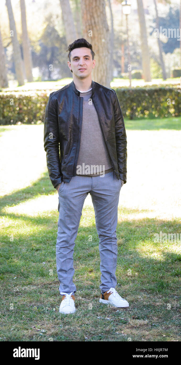 Rom, Italien. 28. März 2017. Giacomo Ferrara besucht den Fototermin von "Il Permesso" Credit: Andrea Bracaglia/Pacific Press/Alamy Live News Stockfoto