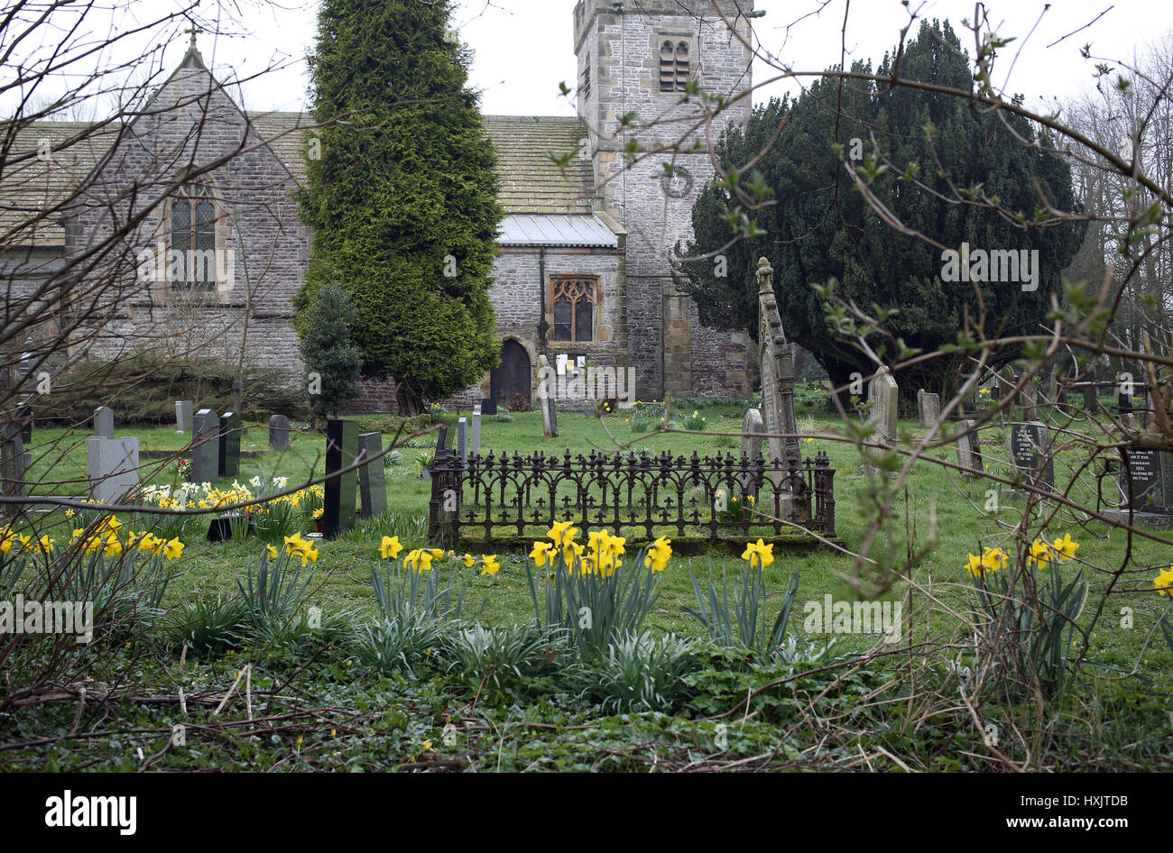 St. Leonards Kirche Monyash Derbyshire Stockfoto