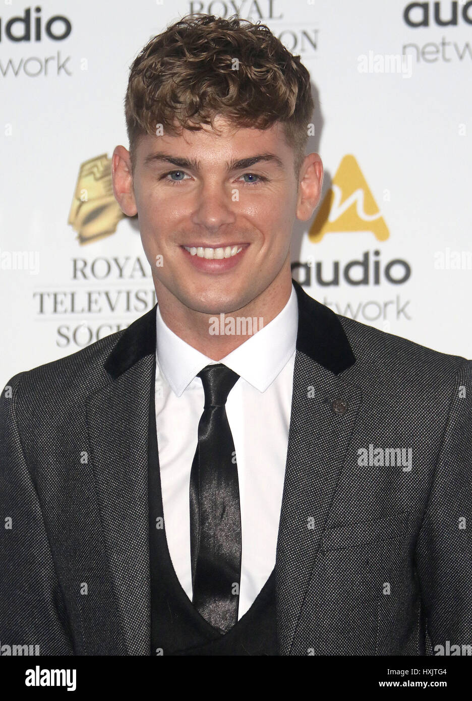 21. März 2017 - Kieron Richardson Teilnahme an Royal Television Society Awards 2017, Grosvenor House Hotel in London, England, UK Stockfoto