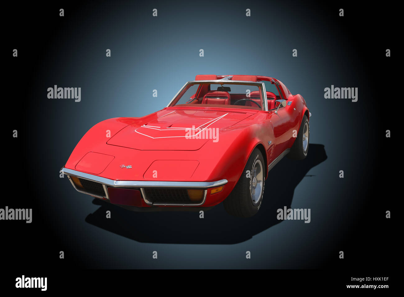 Auto-1982 Chevrolet Corvette Stingray LT-1. Rot. Stockfoto