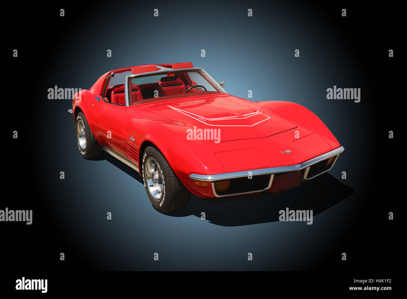 Auto-1982 Chevrolet Corvette Stingray LT-1. Rot. Stockfoto