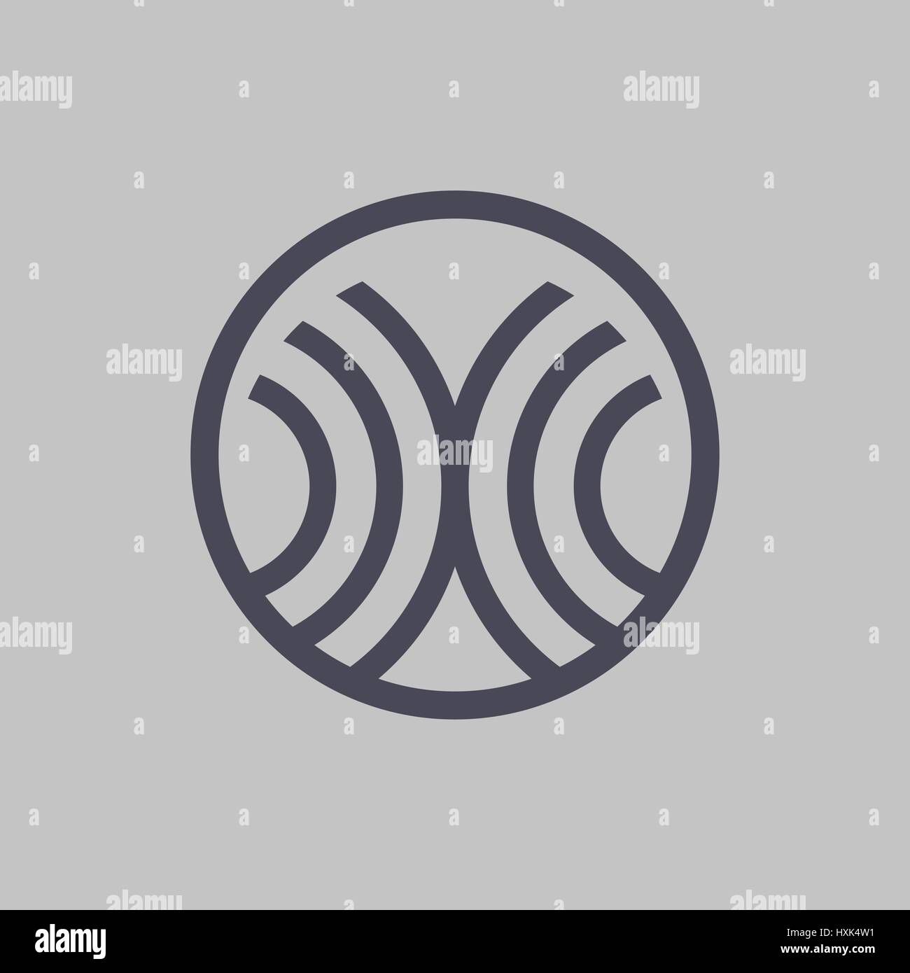 Abbildung abstrakt Kreis symbol Stock Vektor