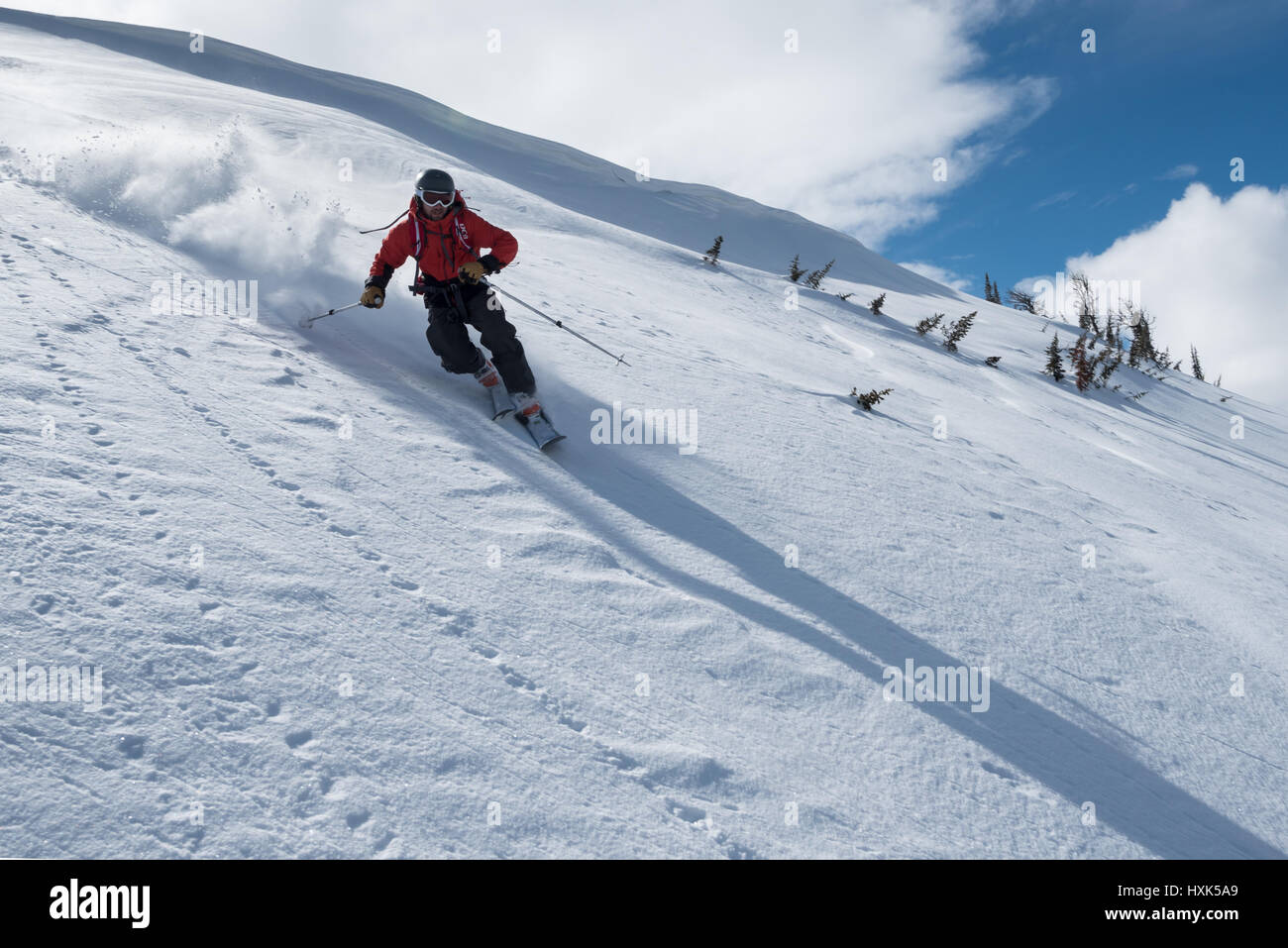 Skitouren in Oregon Wallowa Mountains. Stockfoto