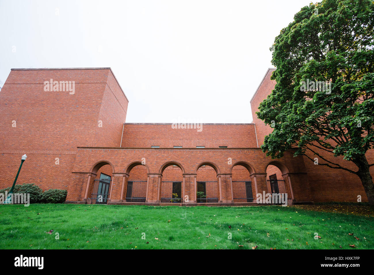 Universität von Oregon Jordan Schnitzer Kunstmuseum Außenseite des Gebäudes auf dem Campus der Eugene. Stockfoto