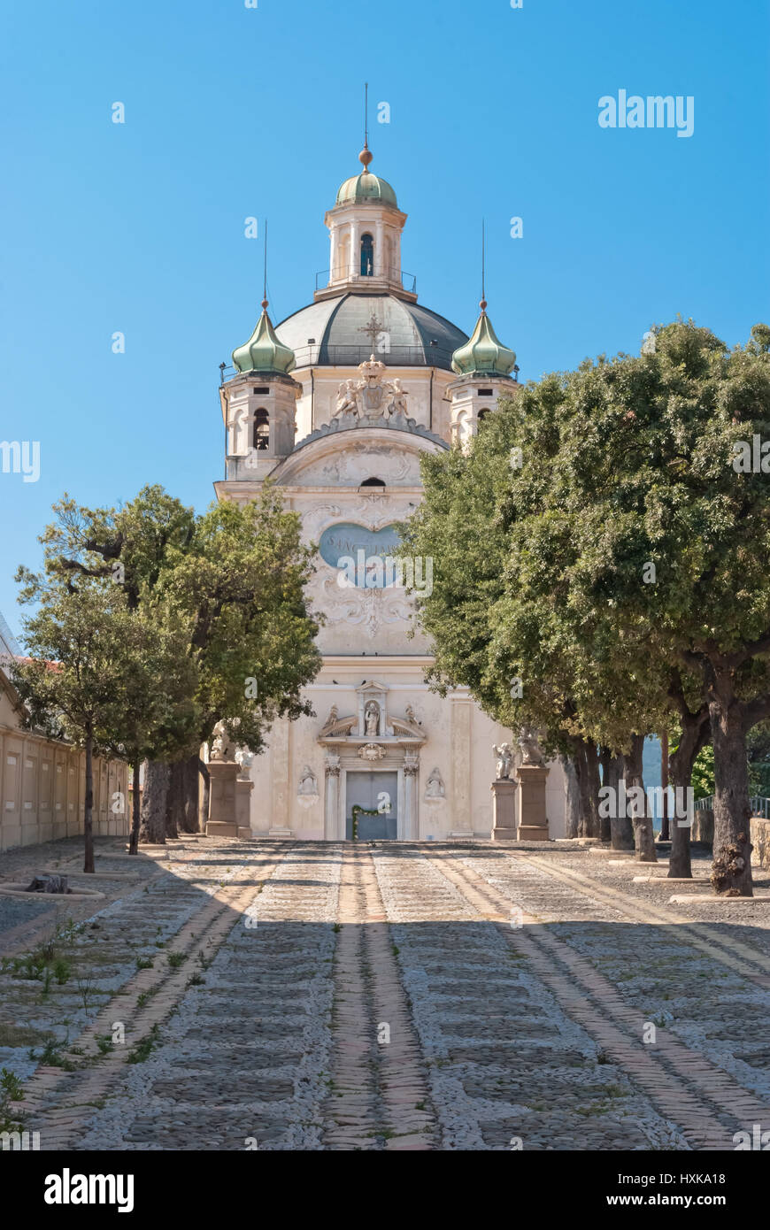Santuario Madonna della Costa, San Remo Stockfoto