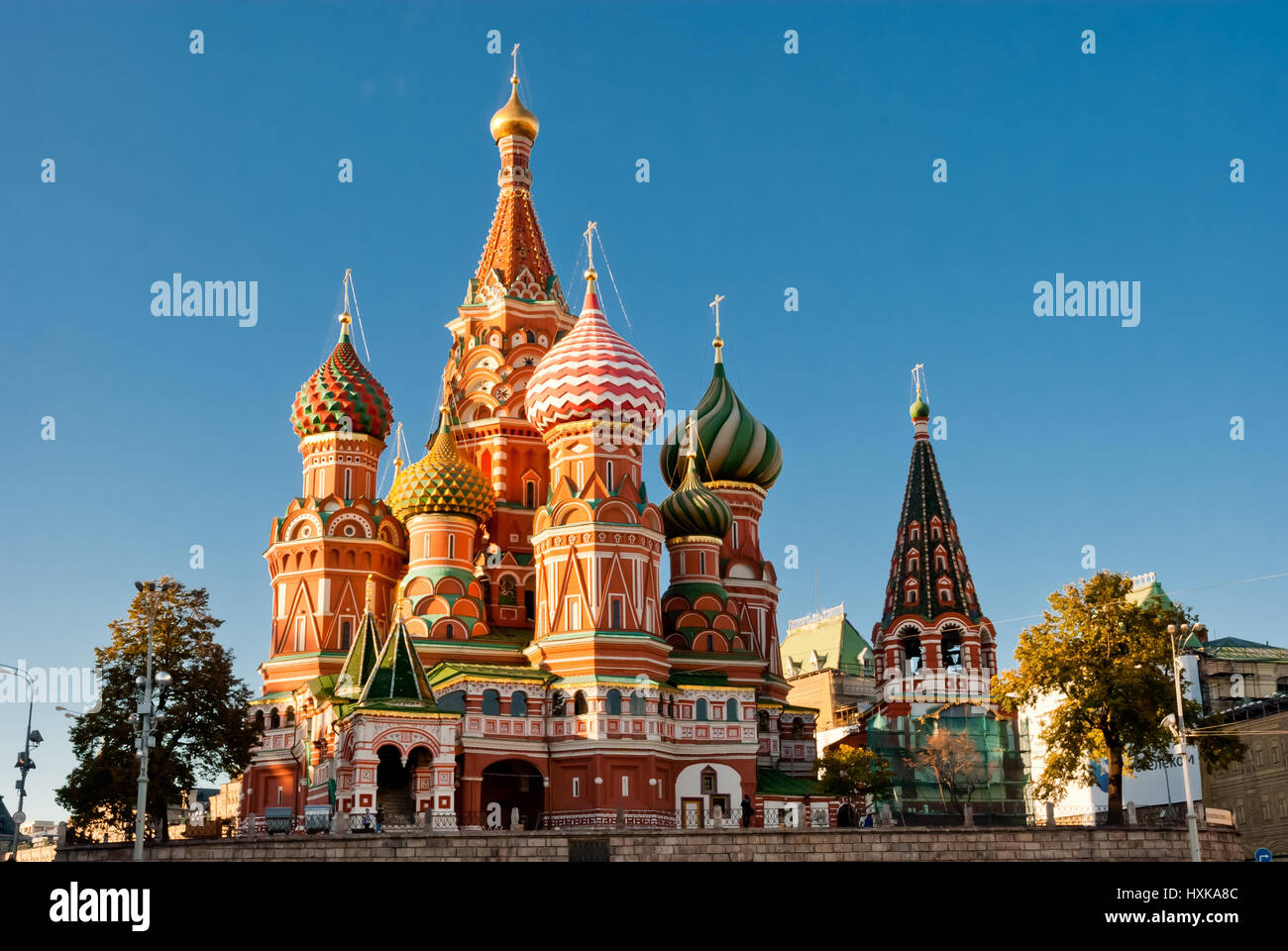 St. Basilius Kathedrale, Roter Platz, Moskau Stockfoto