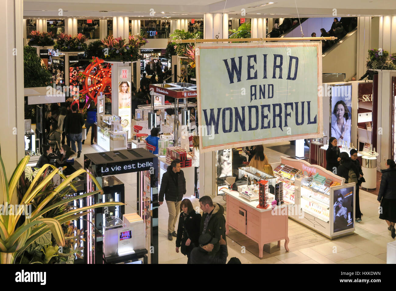 Macys Karneval unter dem Motto Flower Show am Herald Square, NYC, USA Stockfoto