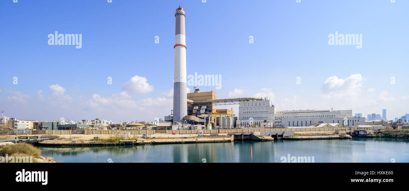 Lesung-Kraftwerk, Tel Aviv-Yafo, Israel Stockfoto