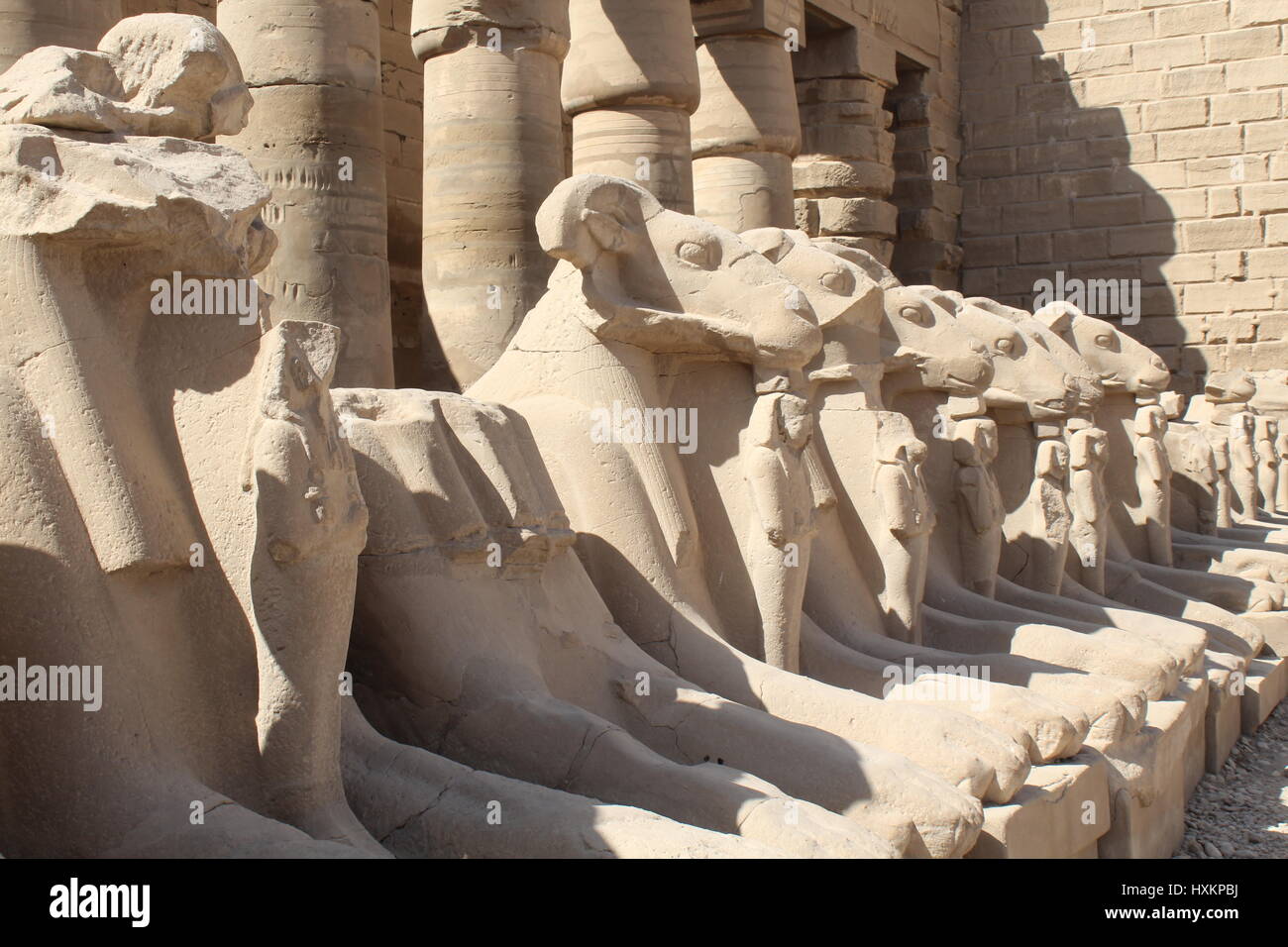 Der Tempelkomplex von Karnak, Luxor, Ägypten Stockfoto