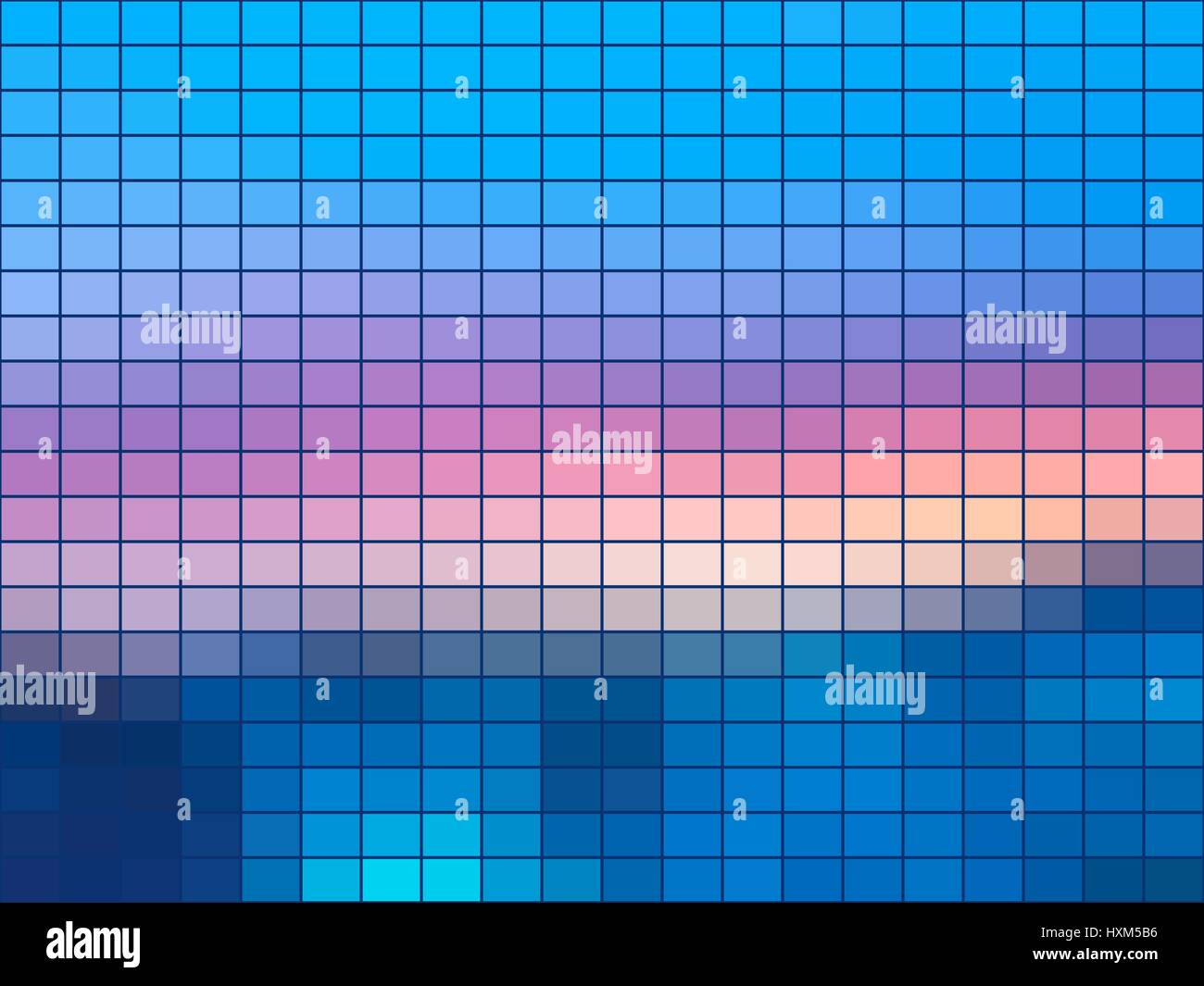 Blau Rosa abstrakte Vektor quadratischen Fliesen Mosaik Hintergrund Stock Vektor