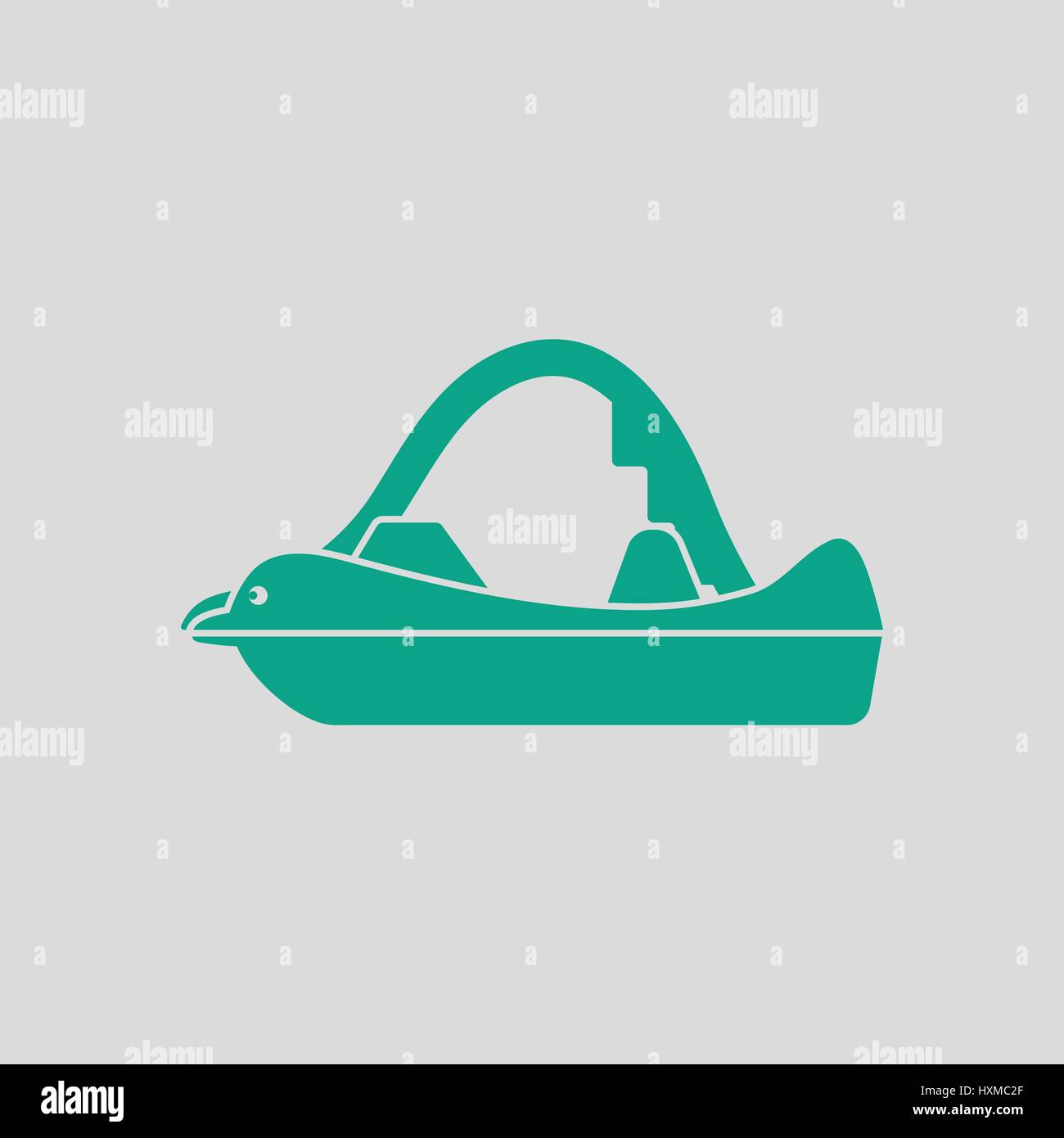 Symbol. Grauer Hintergrund mit grün. Vektor-Illustration. Stock Vektor