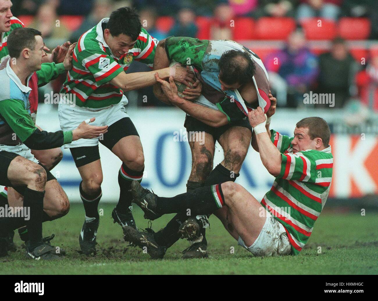 UNDERWOOD & COCKERILL herausnehmen CHRIS SHEASBY PILKINTON Cup 24. Februar 1996 Stockfoto