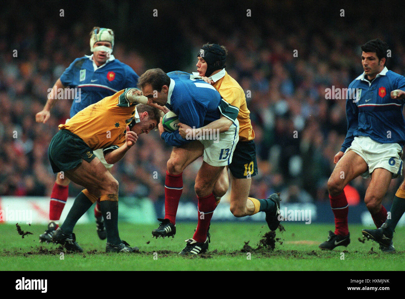 RICHARD DOURTHE HORAN LARKHAM Australien V Frankreich 6. November 1999 Stockfoto