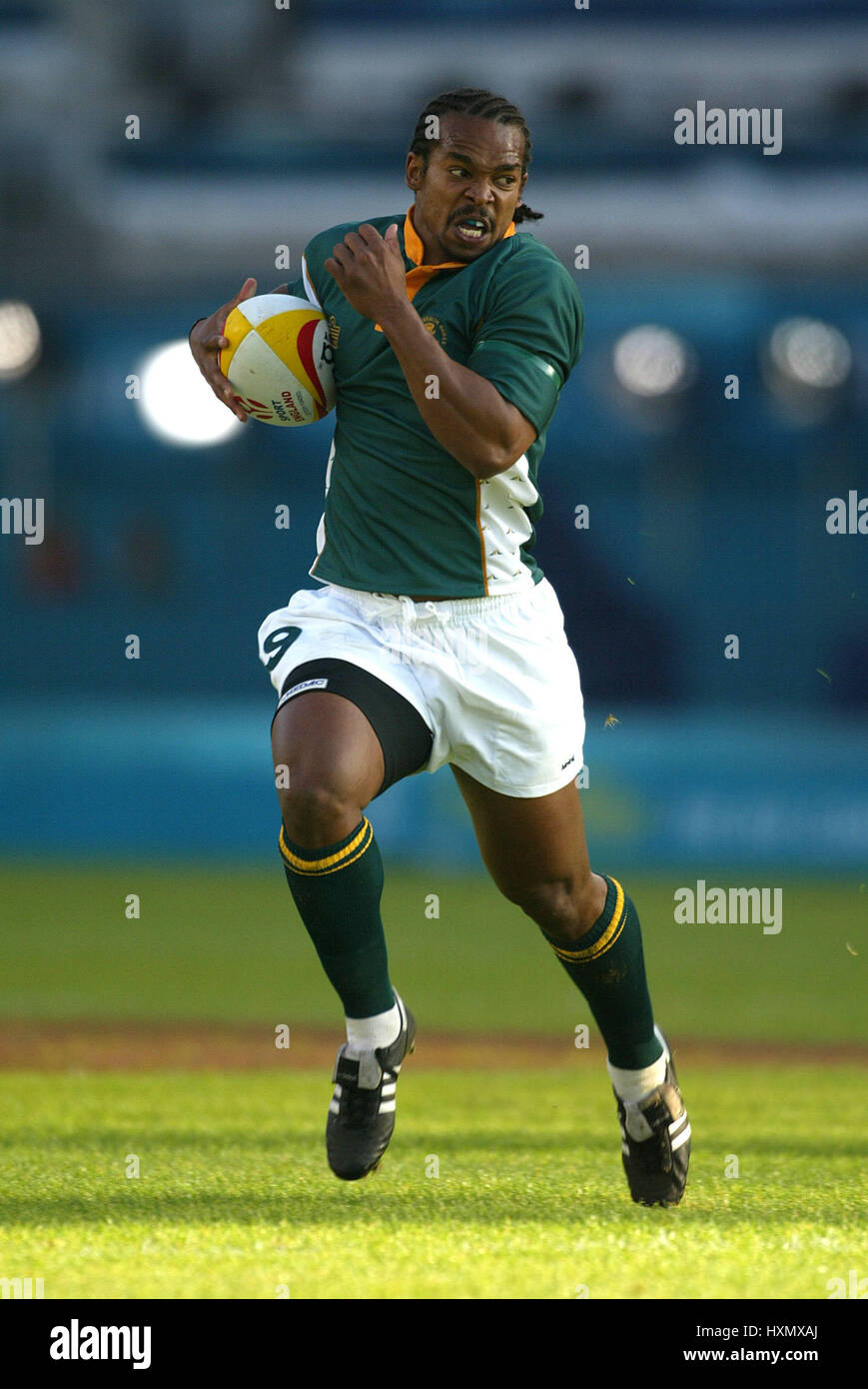 EGON Sekunden Südafrika MANCHESTER ENGLAND 2. August 2002 Stockfoto