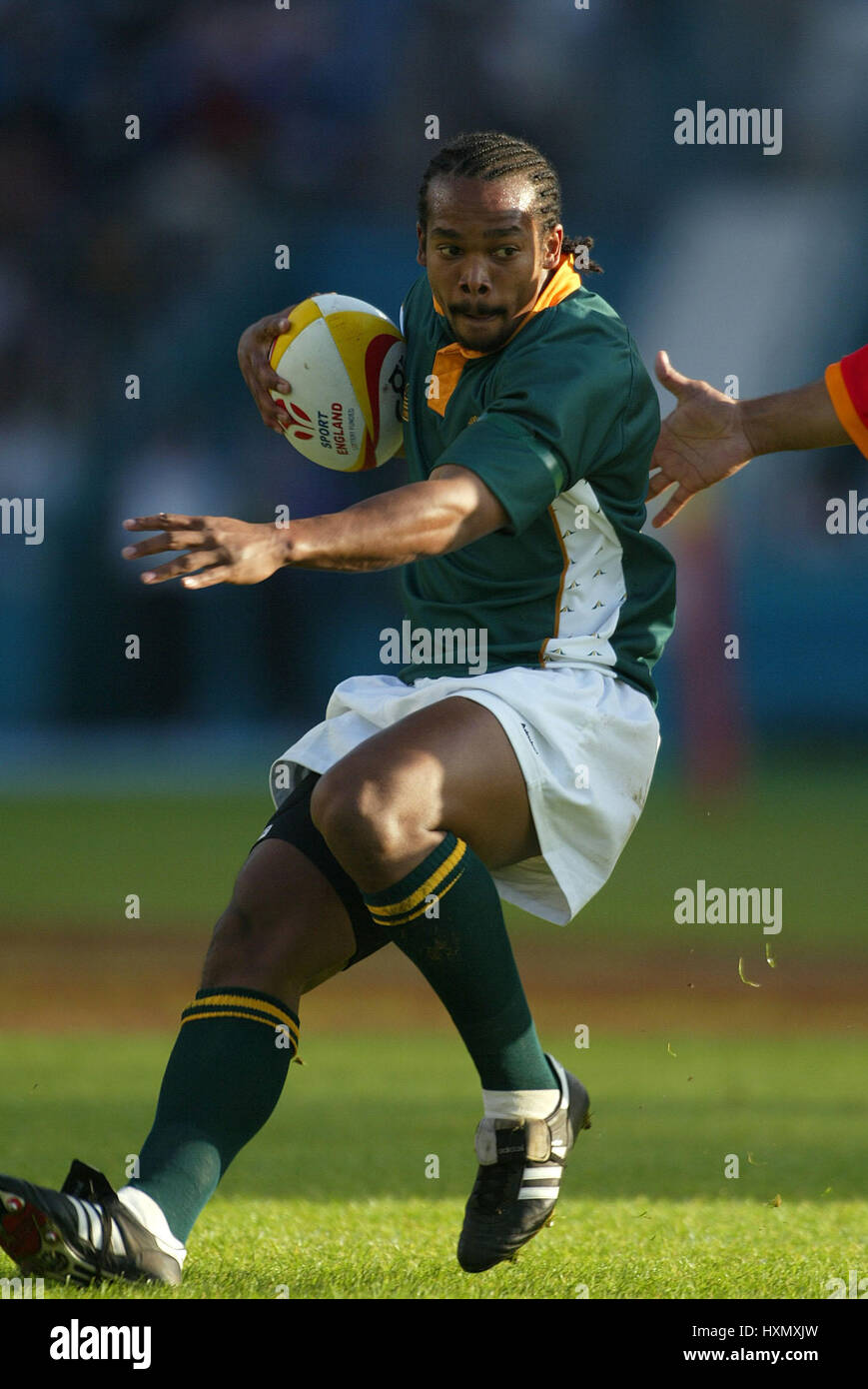 EGON Sekunden Südafrika MANCHESTER ENGLAND 2. August 2002 Stockfoto
