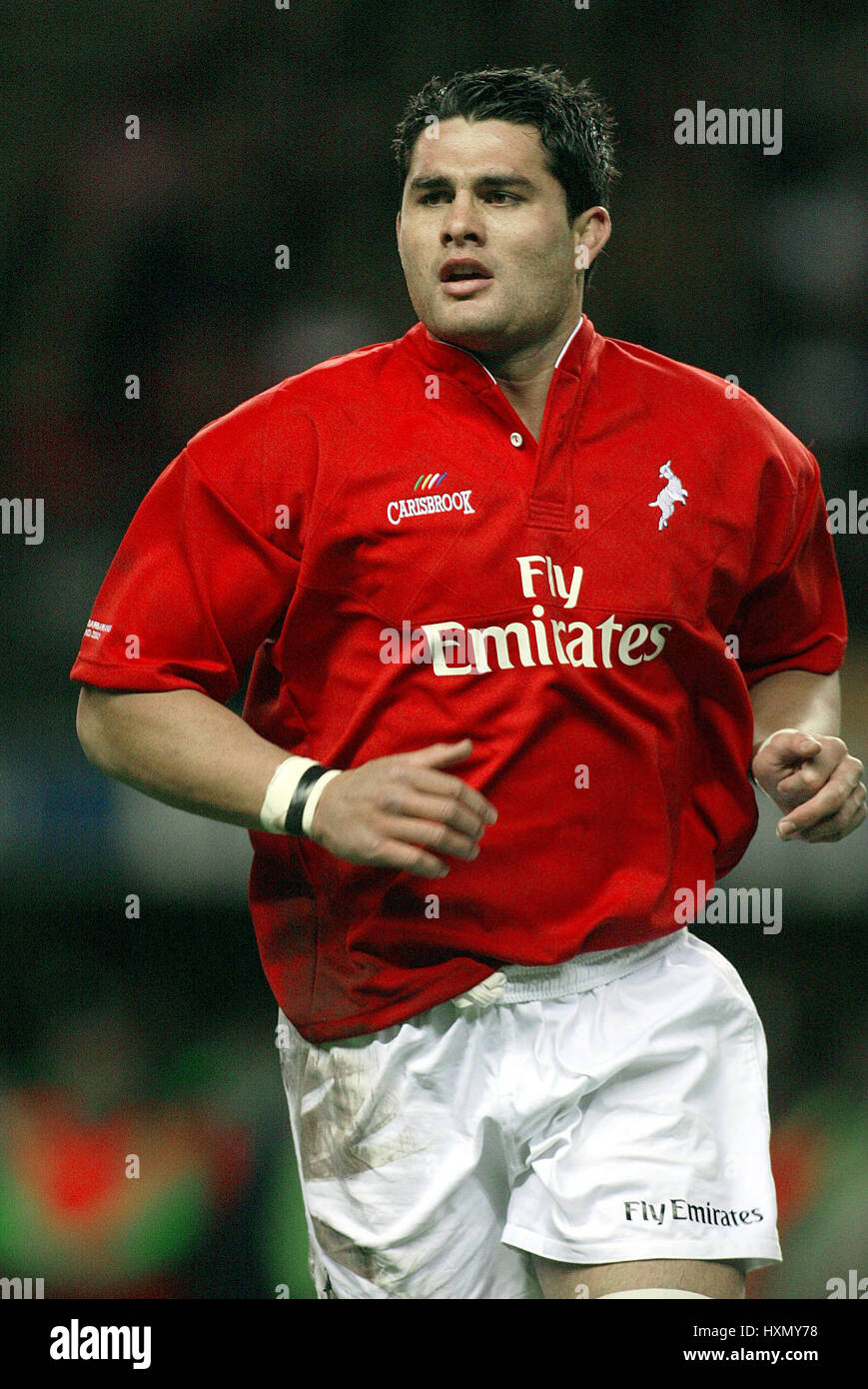 TROY FLAVELL NZ Barbaren TWICKENHAM LONDON ENGLAND 20. Dezember 2003 Stockfoto