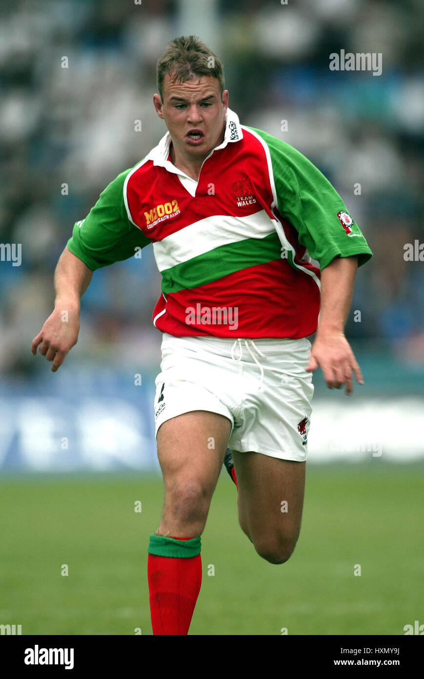 GARETH WILLIAMS. WALES RU MANCHESTER ENGLAND 3. August 2002 Stockfoto