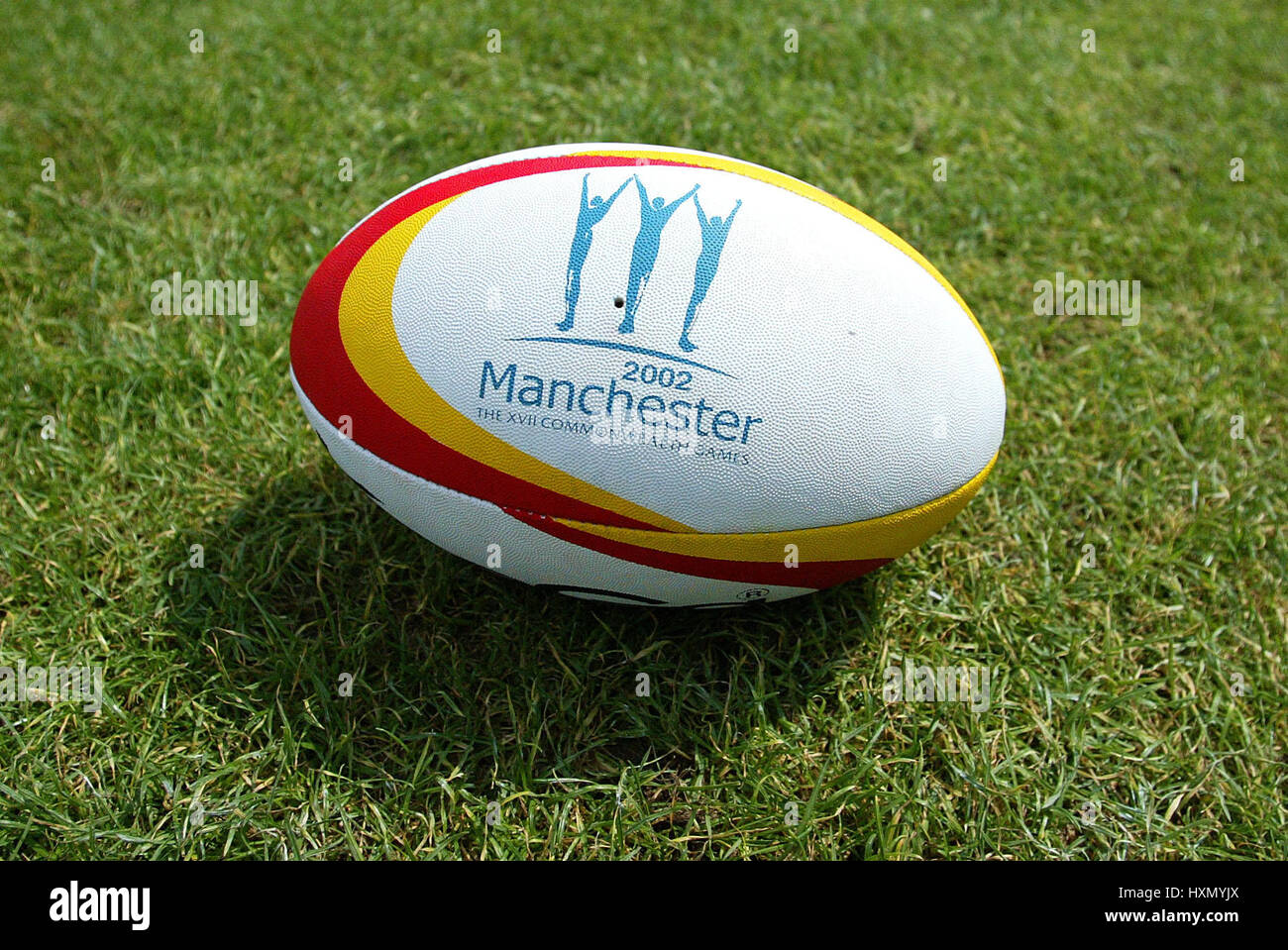 COMMONWEALTH RUGBY 7 es BALL COMMONWEALTH GAMES 2002 MANCHESTER ENGLAND 03 August 2002 Stockfoto