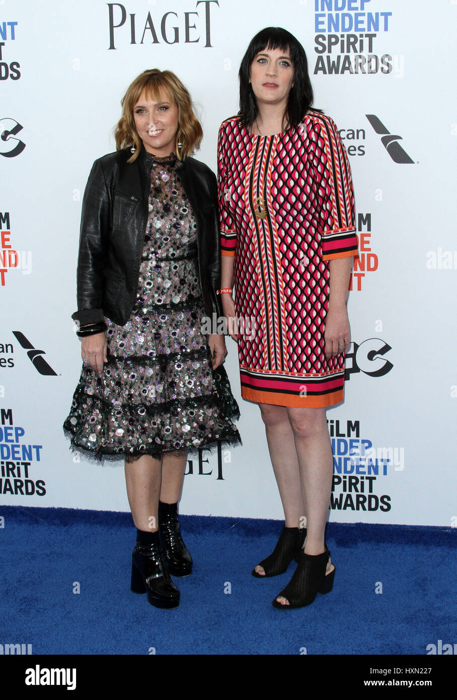 2017 Film Independent Spirit Awards in Santa Monica Strand - Ankünfte mit statt: Miranda Bailey, Amanda Marshall Where: Los Angeles, California, Vereinigte Staaten von Amerika bei: 25. Februar 2017 Stockfoto