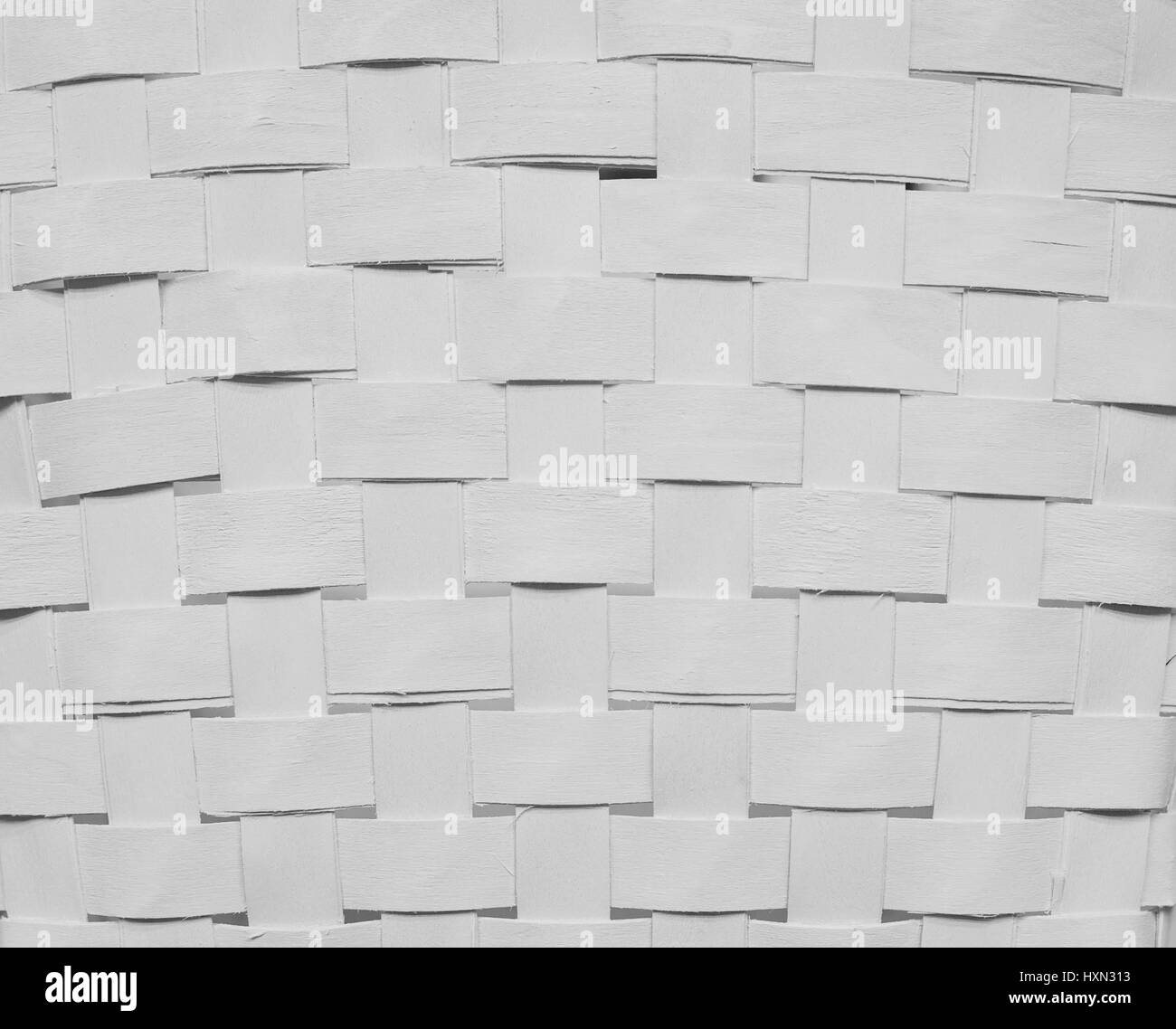 Textur des weißen gewebten Papier Streifen für Hintergrund Stockfoto