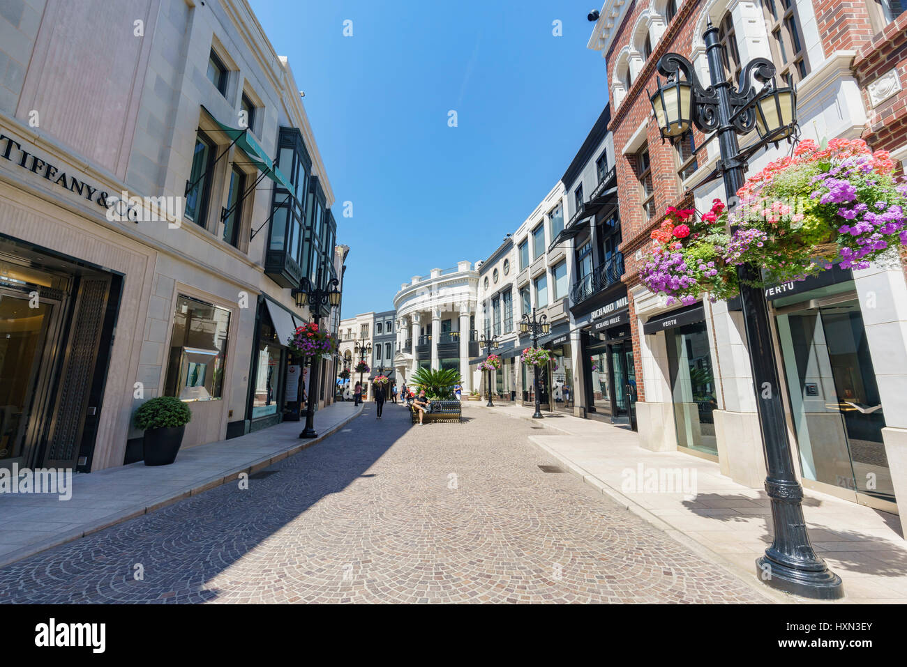 Beverly Hills, 24 MAR: Rodeo Drive in Beverly Hills am 24. März 2017 in Beverly Hills, Los Angeles, Kalifornien Stockfoto