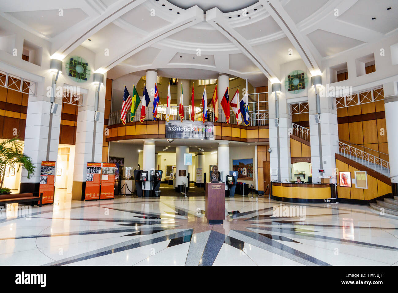 Orlando Florida, Rathaus, Kommunalverwaltung, Bürgerzentrum, Zentrum, innen, Rotunde, Lobby, FL170222055 Stockfoto