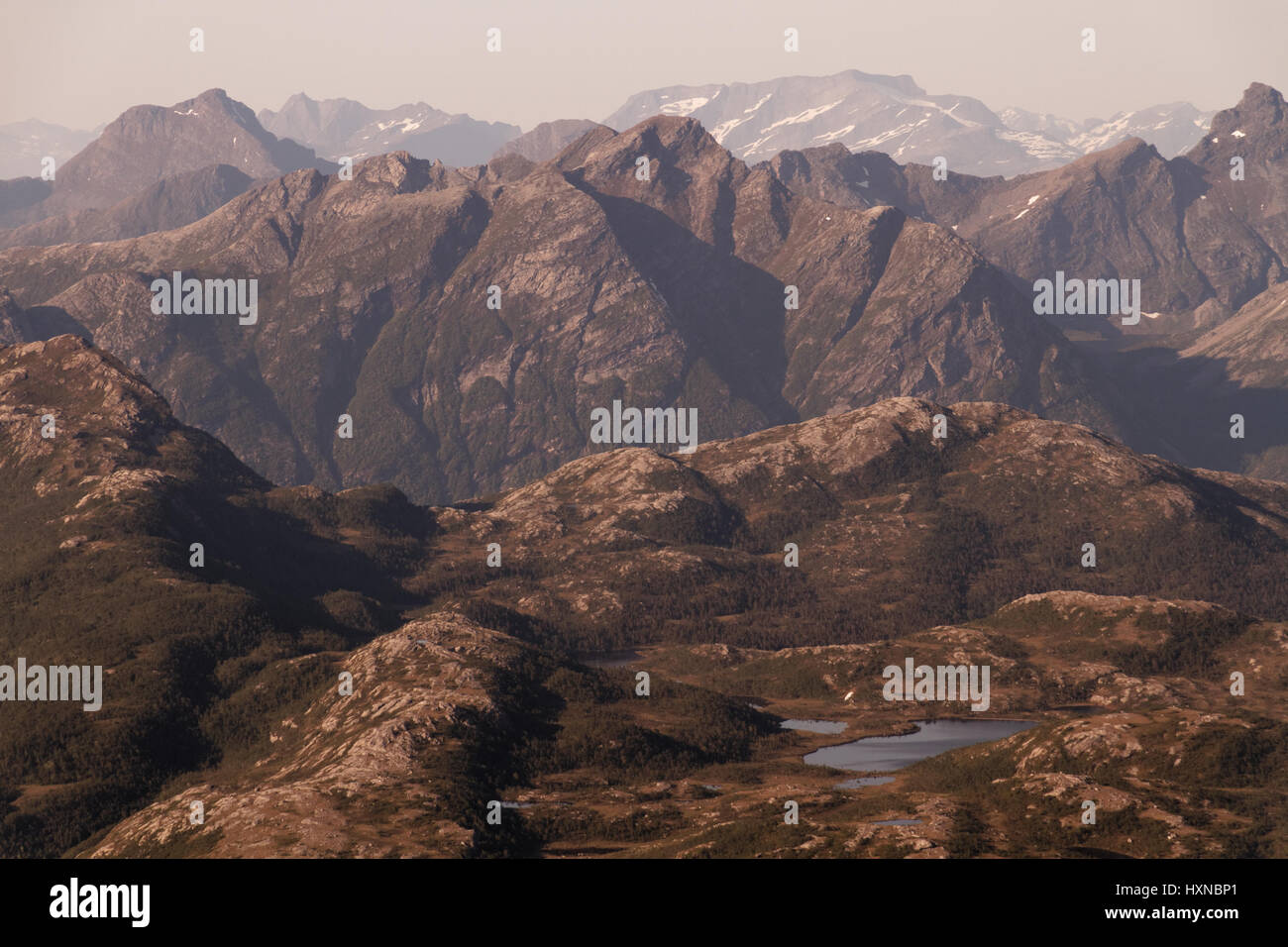 Berge rund um Bodø Stockfoto