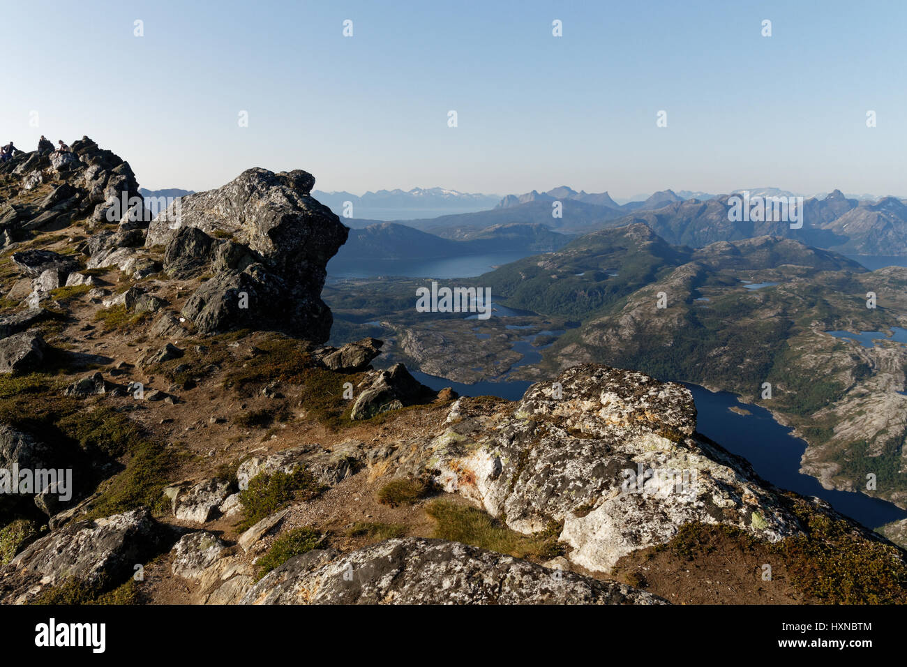 Berge rund um Bodø Stockfoto