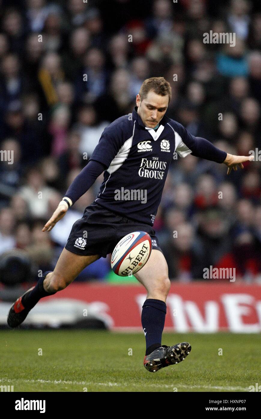 DAN PARKS Schottland & GLASGOW Krieger TWICKENHAM LONDON ENGLAND 3. Februar 2007 Stockfoto
