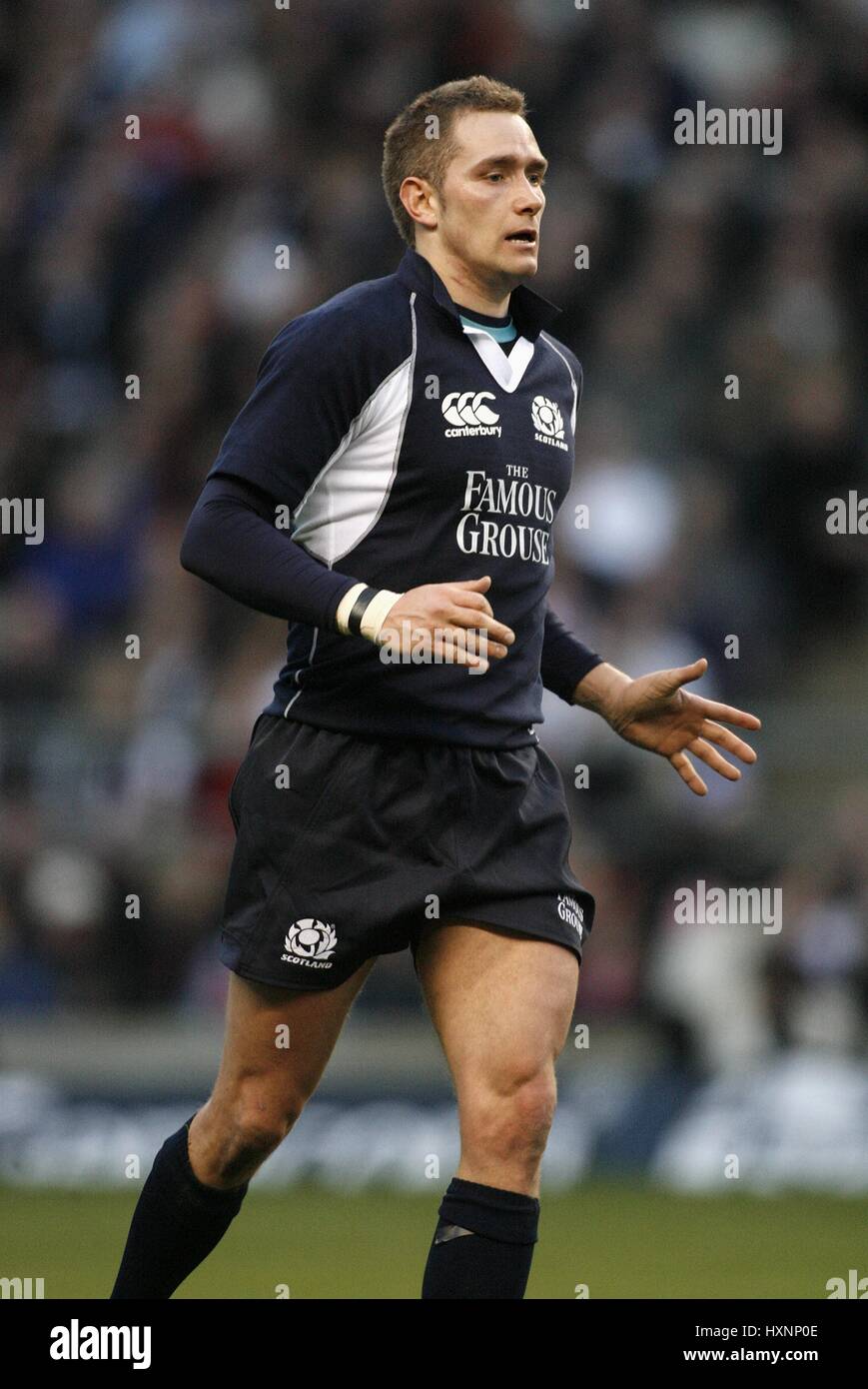 DAN PARKS Schottland & GLASGOW Krieger TWICKENHAM LONDON ENGLAND 3. Februar 2007 Stockfoto