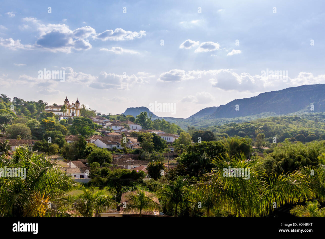 Stadt Tiradentes - Minas Gerais, Brasilien Stockfoto