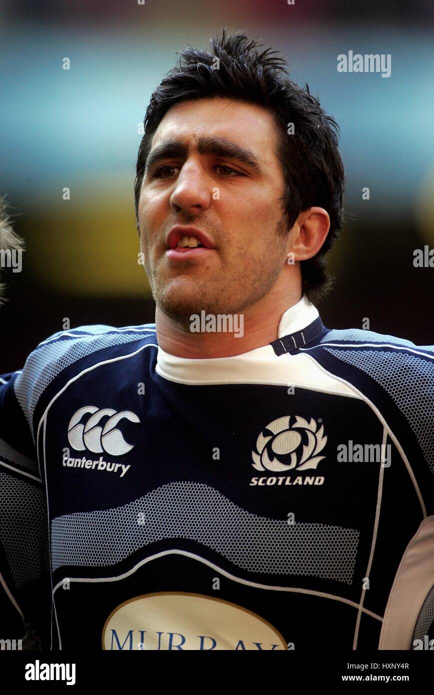 KELLY BROWN Schottland & GLASGOW MILLENNIUM Stadion CARDIFF WALES 9. Februar 2008 Stockfoto