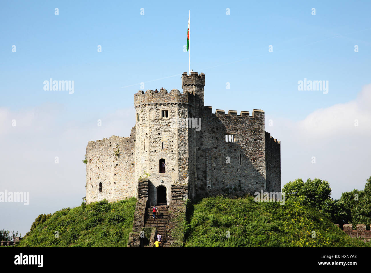 Cardiff, Wales, UK, 14. September 2016: Cardiff Castle in Castle Street ist ein 12. Jahrhundert Ruine ist einer der beliebtesten Attraktionen der Stadt Stockfoto