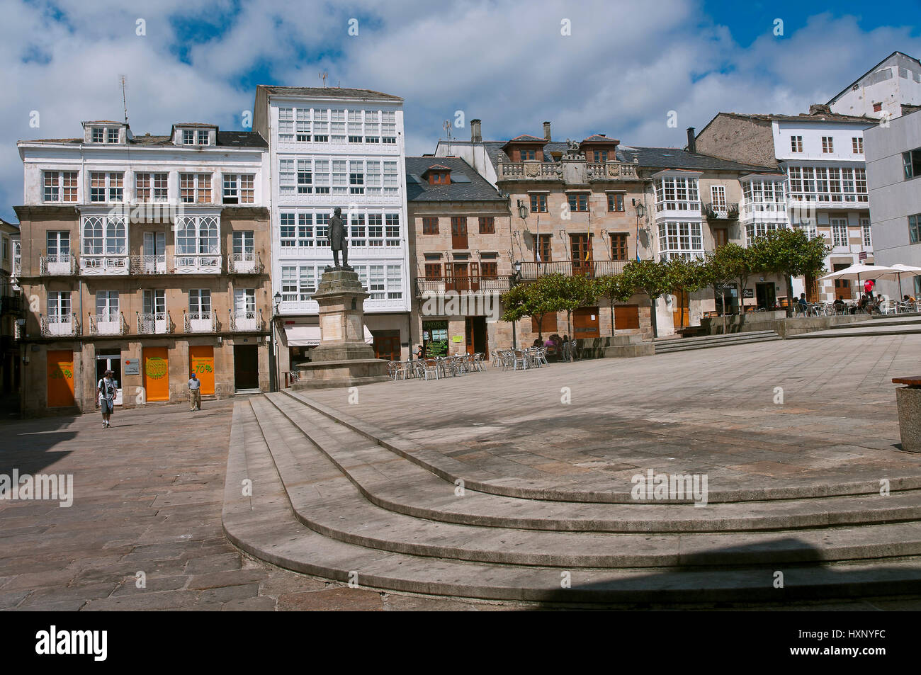 Hauptplatz, Viveiro, Lugo Provinz, Region Galicien, Spanien, Europa Stockfoto