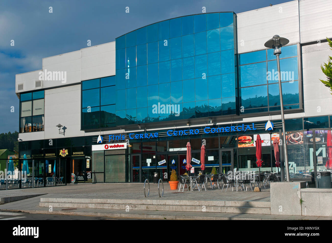 Einkaufszentrum, Cee, La Coruña Provinz, Region Galicien, Spanien, Europa Stockfoto