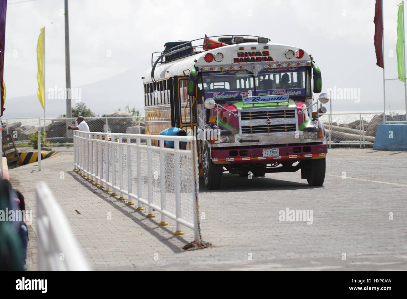 Huhn-Bus in Nicaragua Stockfoto