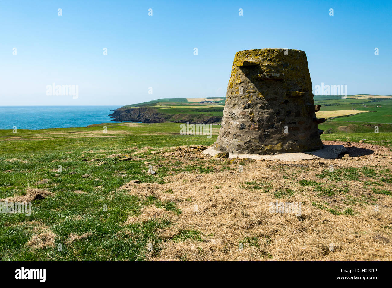 Kennedys Cairn, in der Nähe von Mull of Galloway, Dumfries and Galloway, Schottland, Großbritannien Stockfoto