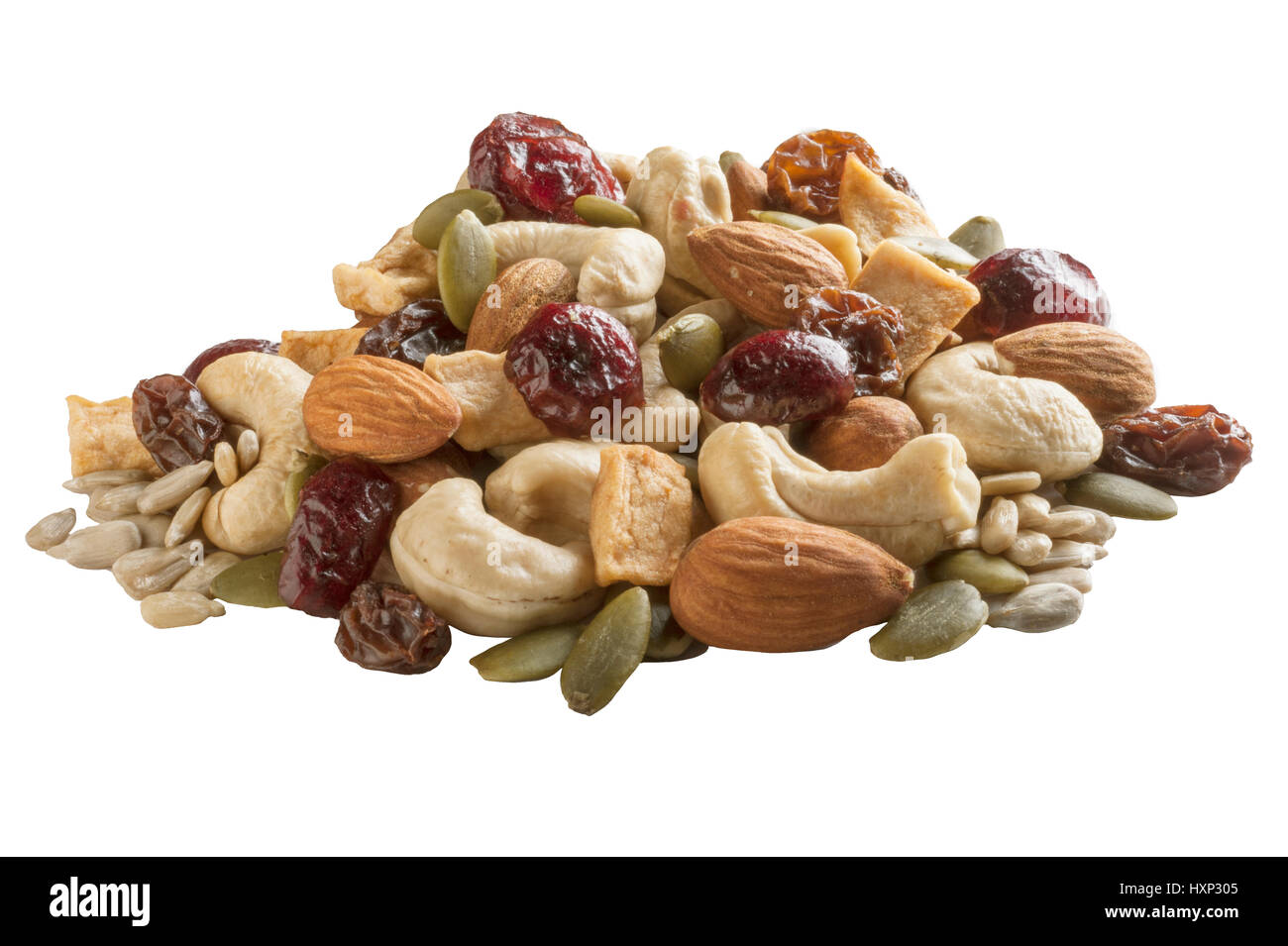 Trail Mix Muttern & Obst Stockfoto