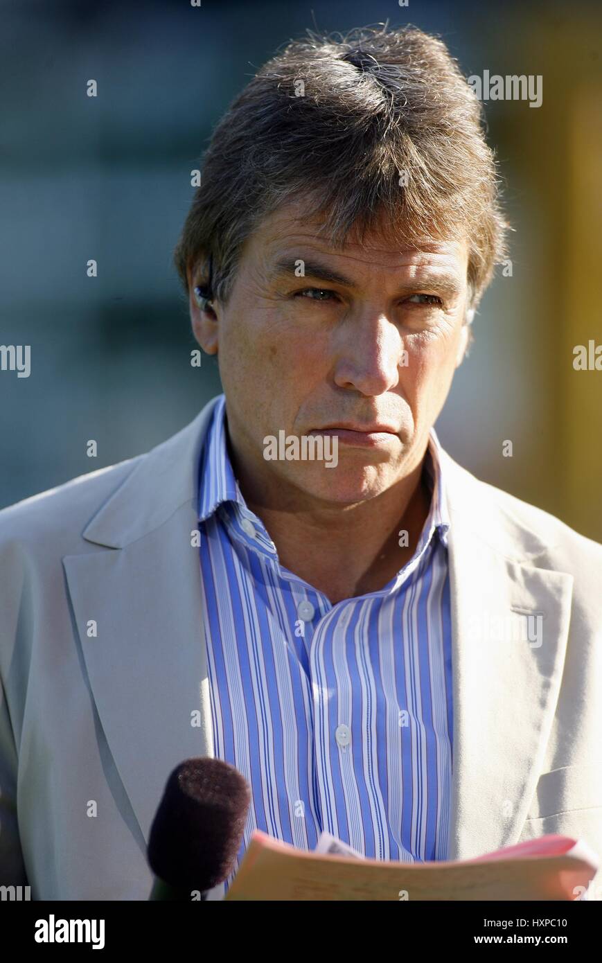 JOHN INVERDALE Sport-MODERATORIN STADIO FLAMINIO Rom Italien 10. Februar 2008 Stockfoto