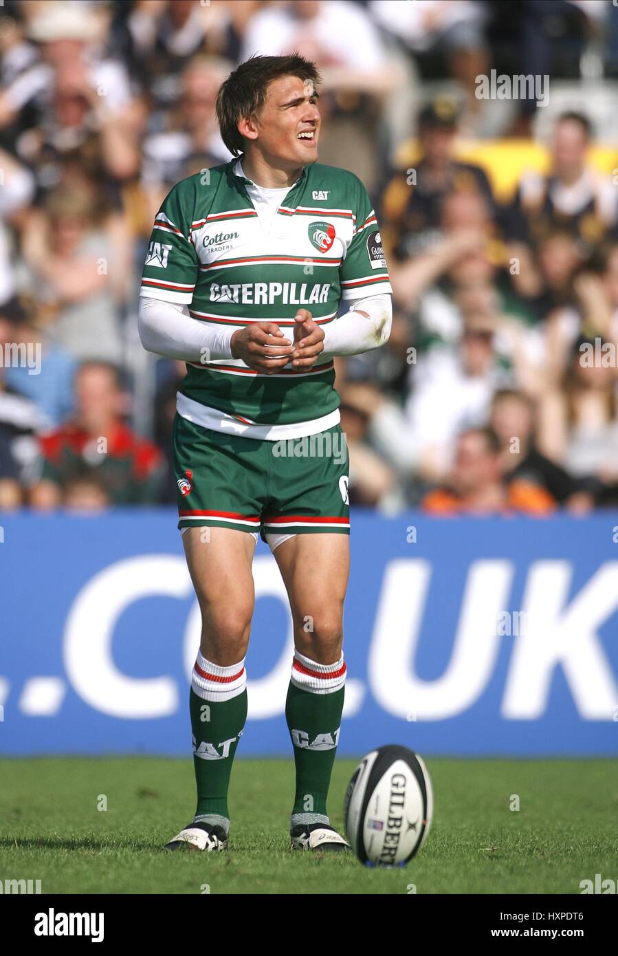 TOBY FLOOD LEICESTER Tiger RUFC SIXWAYS STADIUM WORCESTER ENGLAND 20. September 2008 Stockfoto