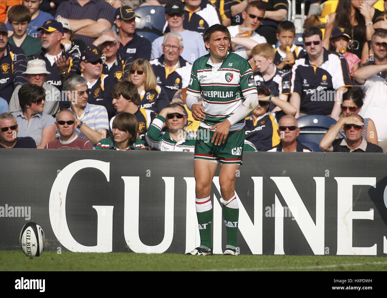 TOBY FLOOD LEICESTER Tiger RUFC SIXWAYS STADIUM WORCESTER ENGLAND 20. September 2008 Stockfoto