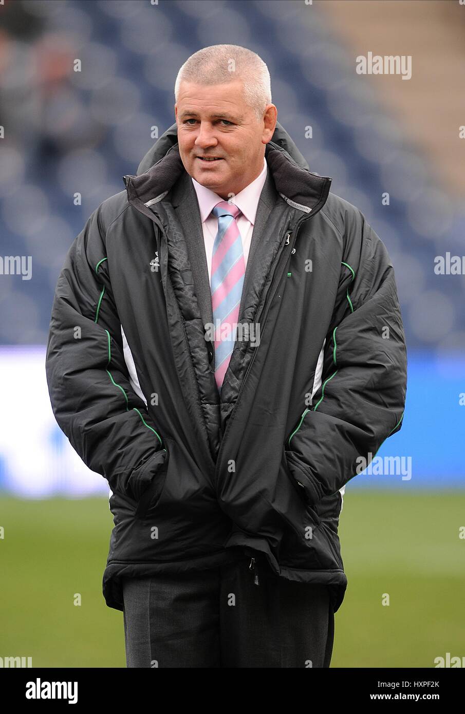 WARREN GATLAN Schottland V WALES MURRAYFIELD Stadion EDINBURGH Schottland 8. Februar 2009 Stockfoto