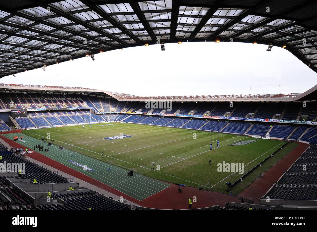 MURRAYFIELD Stadion EDINBURGH Schottland MURRAYFIELD Stadion EDINBURGH Schottland 8. Februar 2009 Stockfoto