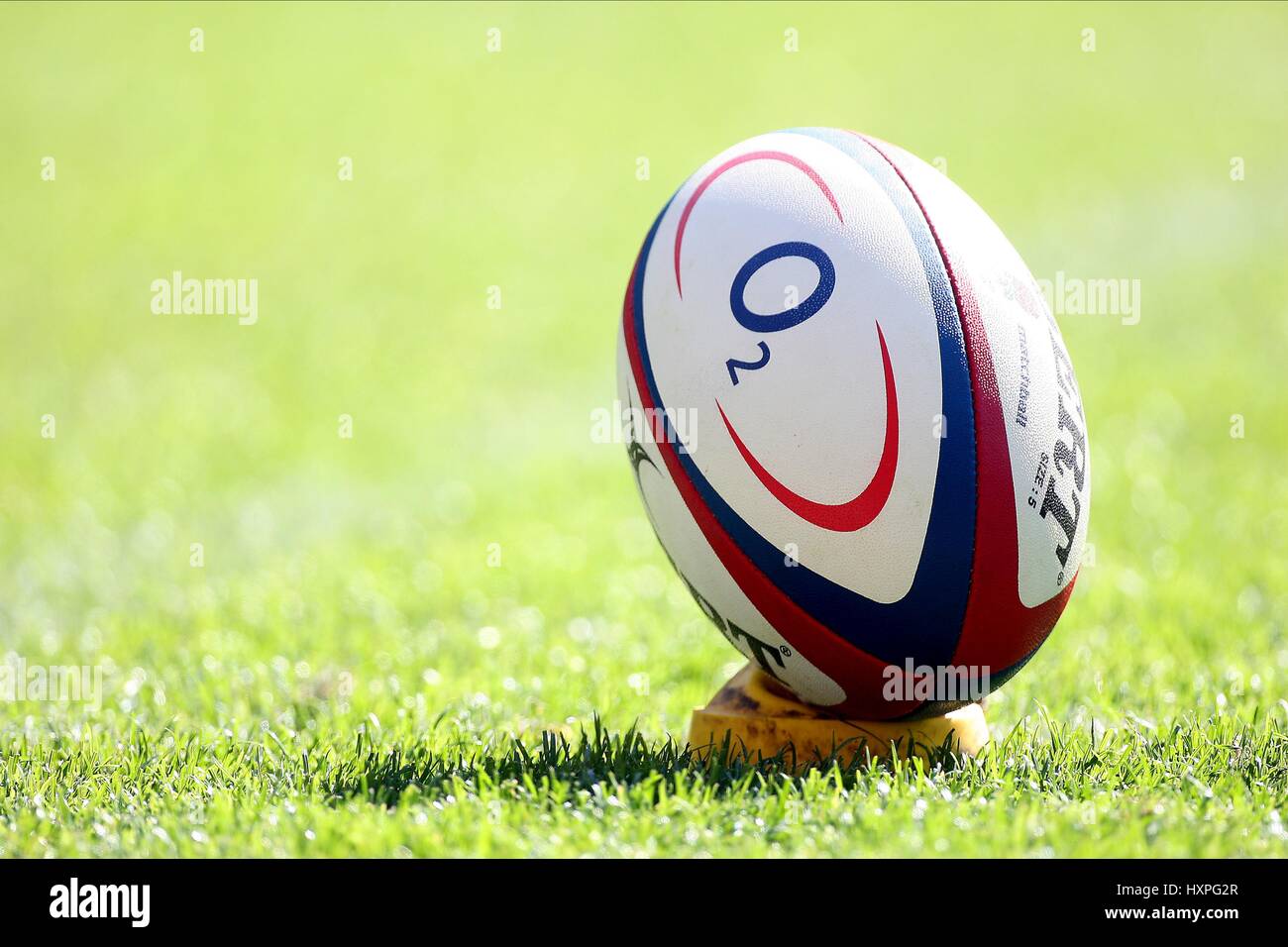 INTERNATIONALEN RUGBY BALL ENGLAND V Barbaren TWICKENHAM MIDDLESEX ENGLAND 30. Mai 2009 Stockfoto
