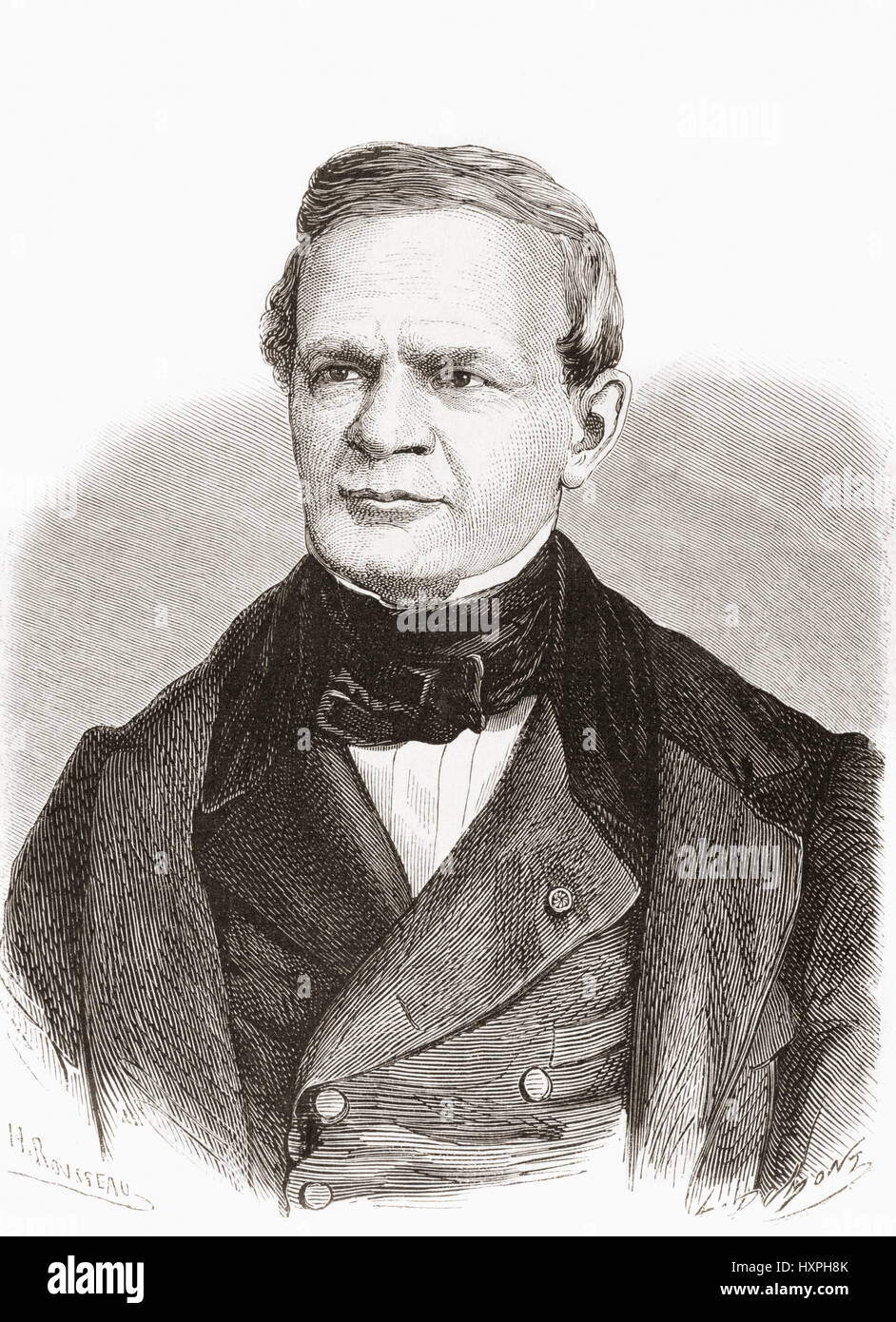 Alfred-Auguste Cuvillier-Fleury, 1802-1887. Französischer Historiker und Literaturkritiker.  Von l ' Univers Illustre 1867 veröffentlicht. Stockfoto
