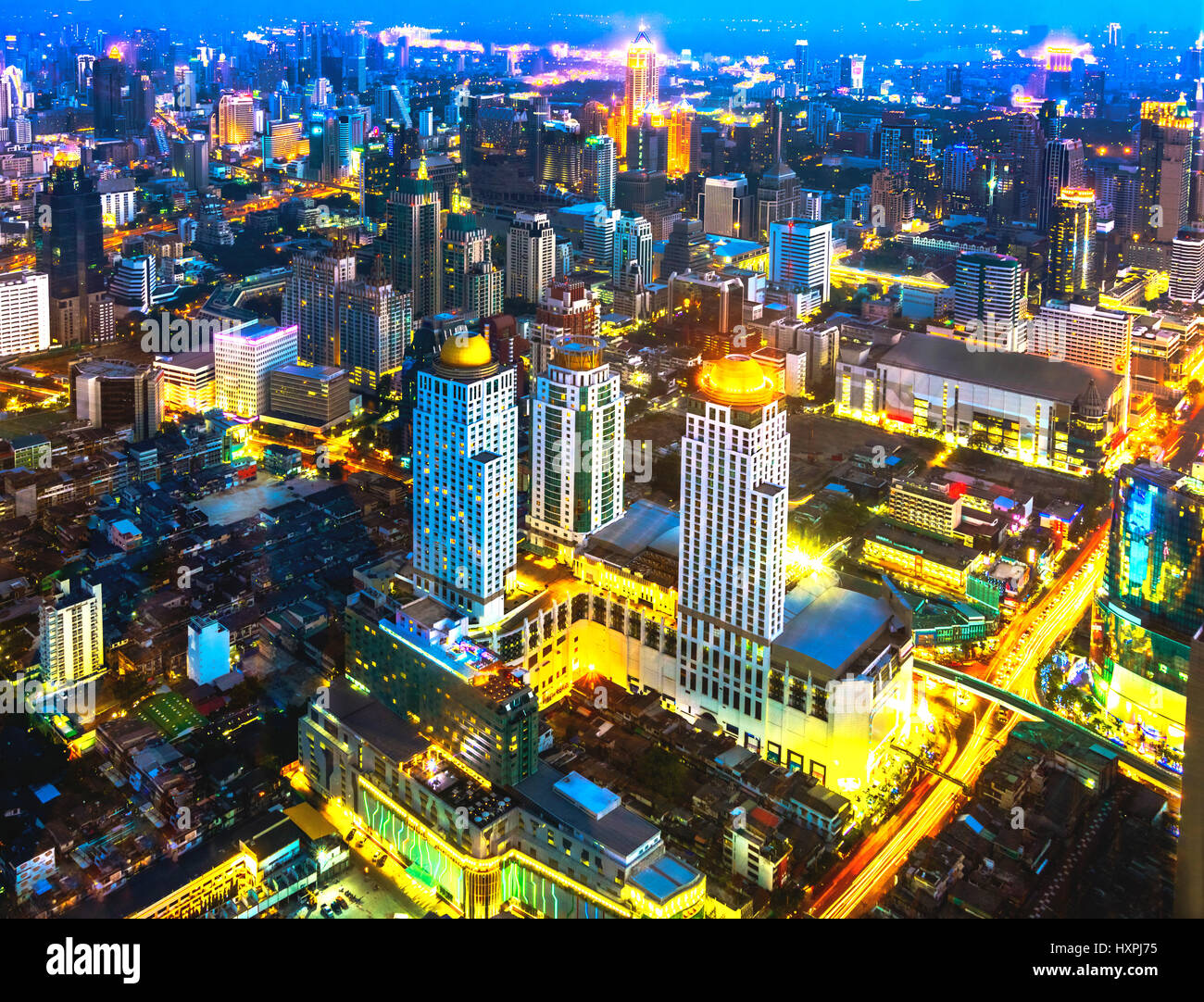 Bangkok-Übersicht Stockfoto